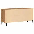 Meuble TV chêne artisanal 102x35x50 cm bois d'ingénierie