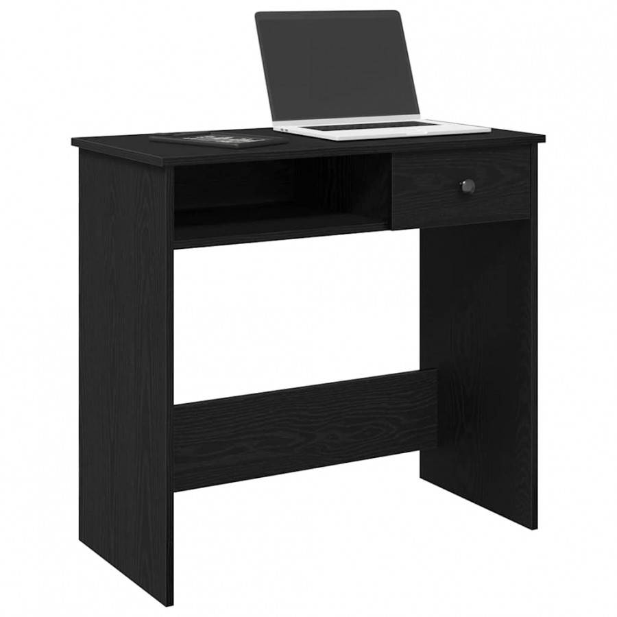 Bureau Noir 80x40x75 cm Aggloméré