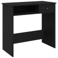 Bureau Noir 80x40x75 cm Aggloméré