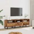 Meuble TV vieux bois 150x30x44,5 cm bois d'ingénierie
