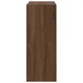 Armoires avec 2 tiroirs 2 pcs chêne marron bois d'ingénierie
