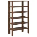 Étagère à chaussures chêne marron 61x32x105 cm bois ingénierie