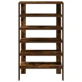 Étagère à chaussures chêne fumé 61x32x105 cm bois d'ingénierie