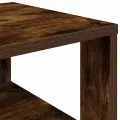 Étagère à chaussures chêne fumé 61x32x105 cm bois d'ingénierie
