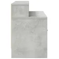 Tables de chevet avec tiroir 2 pcs gris béton 51x31x47 cm