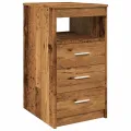 Armoire à tiroirs vieux bois 40x50x76 cm bois d'ingénierie