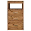 Armoire à tiroirs vieux bois 40x50x76 cm bois d'ingénierie