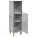 Armoire de salle de bain gris béton 30x30x100 cm