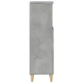 Armoire de salle de bain gris béton 30x30x100 cm