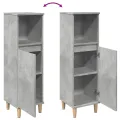 Armoire de salle de bain gris béton 30x30x100 cm