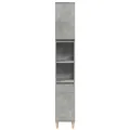 Ensemble de meubles de salle de bain 3 pcs gris béton