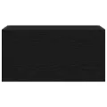Armoire murale de bain noir 60x25x30 cm bois d'ingénierie