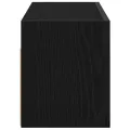 Armoire murale de bain noir 60x25x30 cm bois d'ingénierie