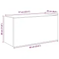 Armoire murale de bain noir 60x25x30 cm bois d'ingénierie