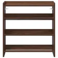 Étagère à chaussures chêne marron 60x25x62 cm bois ingénierie