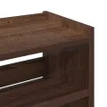 Étagère à chaussures chêne marron 60x25x62 cm bois ingénierie