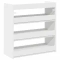 Étagère à chaussures blanc 60x25x62 cm bois d'ingénierie