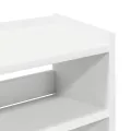 Étagère à chaussures blanc 60x25x62 cm bois d'ingénierie