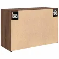 Armoire murale de bain chêne marron 60x25x40 cm bois ingénierie