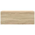 Armoire murale de bain chêne sonoma 80x25x30 cm bois ingénierie