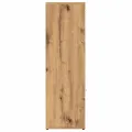 Bibliothèque chêne artisanal 90x28x90 cm bois d'ingénierie