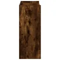 Étagère à chaussures chêne fumé 60x25x62 cm bois d'ingénierie