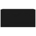 Armoire murale de bain noir 80x25x40 cm bois d'ingénierie