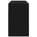 Armoire murale de bain noir 80x25x40 cm bois d'ingénierie