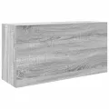 Armoire murale de bain sonoma gris 80x25x40cm bois d'ingénierie