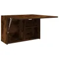 Armoire murale de bain chêne fumé 60x25x40 cm bois d'ingénierie