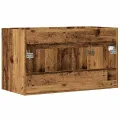 Meuble lavabo de salle de bain vieux bois bois d'ingénierie