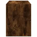 Armoire avec 2 tiroirs chêne fumé 60x31x40 cm bois d'ingénierie