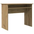 Bureau chêne artisanal 90x50x74 cm bois d'ingénierie