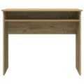 Bureau chêne artisanal 90x50x74 cm bois d'ingénierie