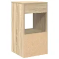 Tables de chevet avec tiroir 2 pcs chêne sonoma 35x34x66,5 cm