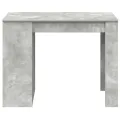 Bureau avec tiroir et étagère gris béton bois d'ingénierie