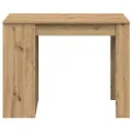 Bureau avec tiroir et étagère chêne artisanal bois d'ingénierie