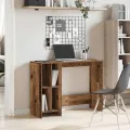 Bureau vieux bois 102,5x35x75 cm bois d'ingénierie