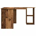 Bureau d'angle vieux bois 120x140x75 cm bois d'ingénierie