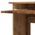 Bureau d'angle vieux bois 120x140x75 cm bois d'ingénierie