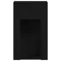 Support de tour d'ordinateur avec tiroir noir 30x44x74 cm