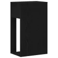 Support de tour d'ordinateur avec tiroir noir 30x44x74 cm