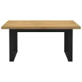 Table à manger NOAIN pieds en forme de U 160x90x75cm massif pin