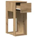 Support de tour d'ordinateur tiroir chêne artisanal 30x44x74 cm
