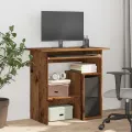 Bureau vieux bois 80x45x74 cm bois d'ingénierie