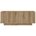 Meuble TV chêne artisanal 100x35x40 cm bois d'ingénierie