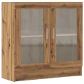 Bibliothèque chêne artisanal 82,5x30,5x80 cm bois d'ingénierie