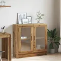 Bibliothèque chêne artisanal 82,5x30,5x80 cm bois d'ingénierie