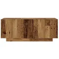Table de chevet vieux bois 100x35x40 cm bois d'ingénierie