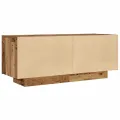 Table de chevet vieux bois 100x35x40 cm bois d'ingénierie